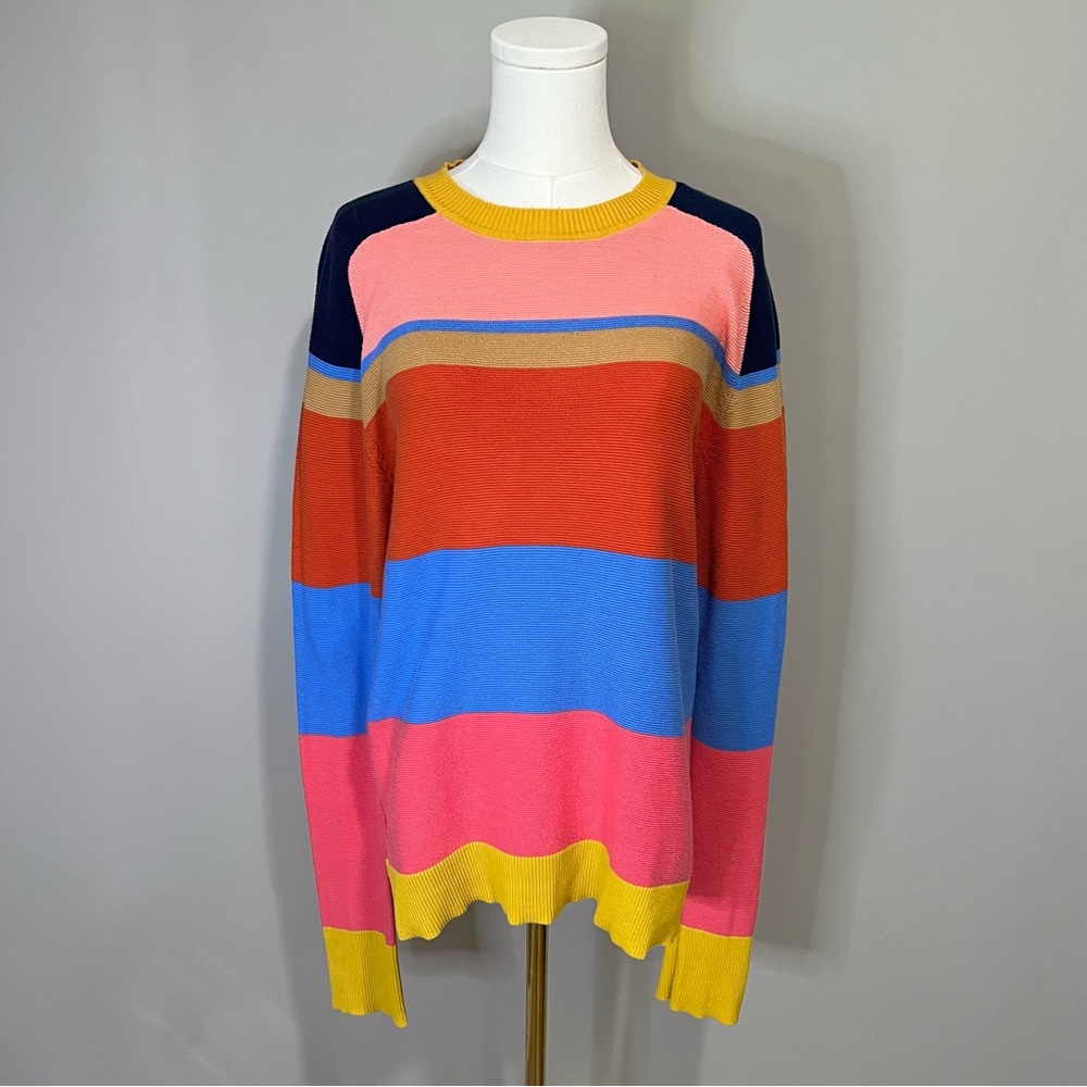 On the Road Colorblock Striped Sweater Size M/L